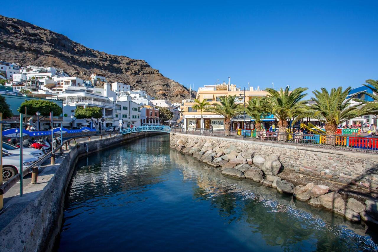 Ribera Del Puerto - Luxe Apartement With Great Terrace And Sea View Puerto De Mogan Exterior foto