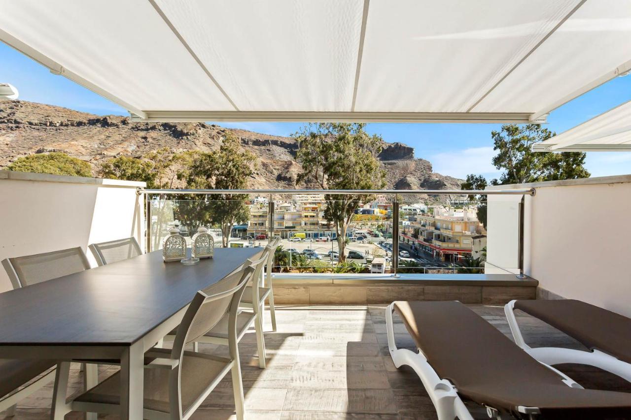 Ribera Del Puerto - Luxe Apartement With Great Terrace And Sea View Puerto De Mogan Exterior foto